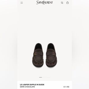 Saint Laurent Dark Brown Loafers